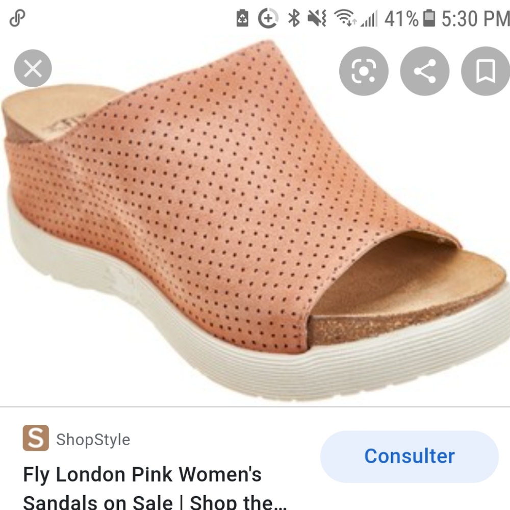 Fly London Pink sandals